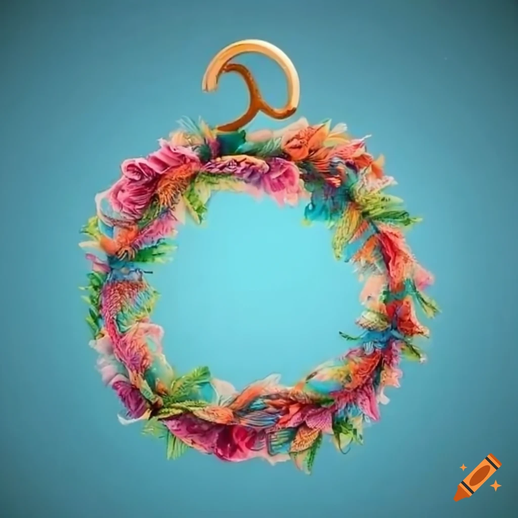 Fabric And Coat Hanger Wreath