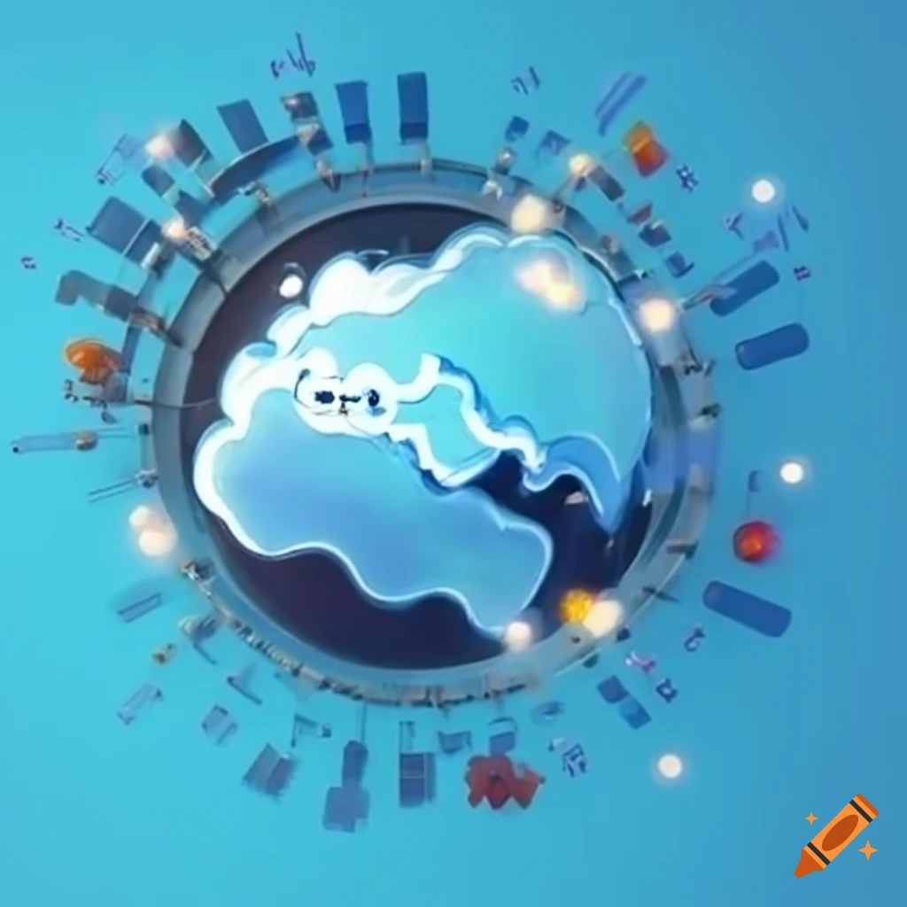 Cloud storage solution concept