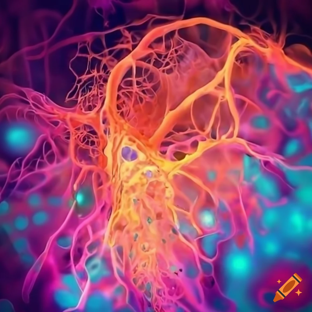Visual representation of neurons on Craiyon