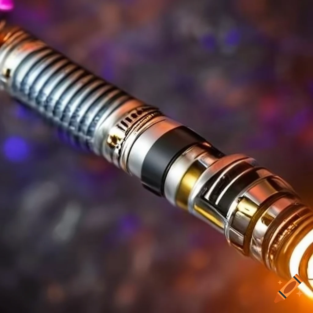 Luxurious lightsabers with gold and platinum etchings