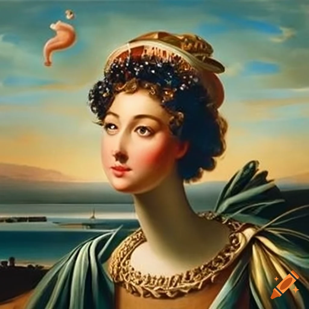 Interpretation of the birth of venus in the style of mr benn on Craiyon