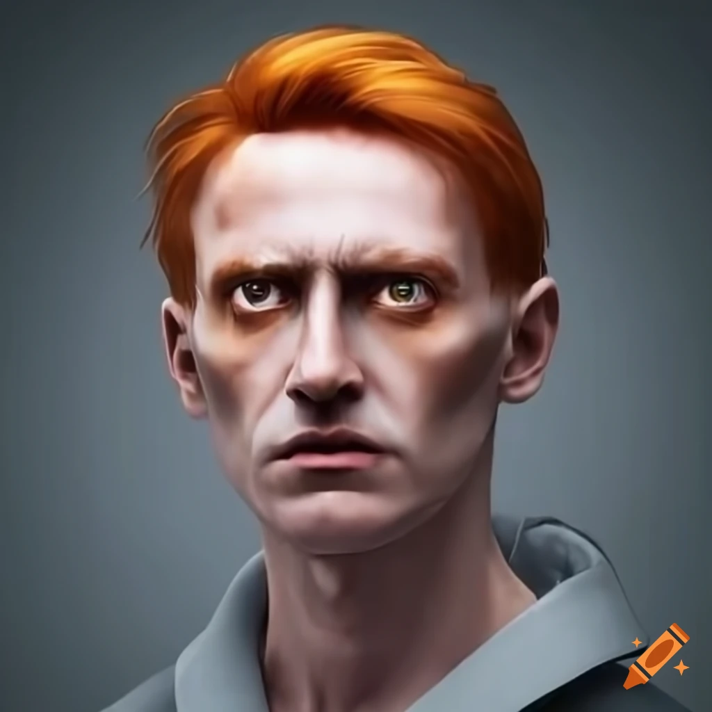 ginger-haired man in grey containment uniform
