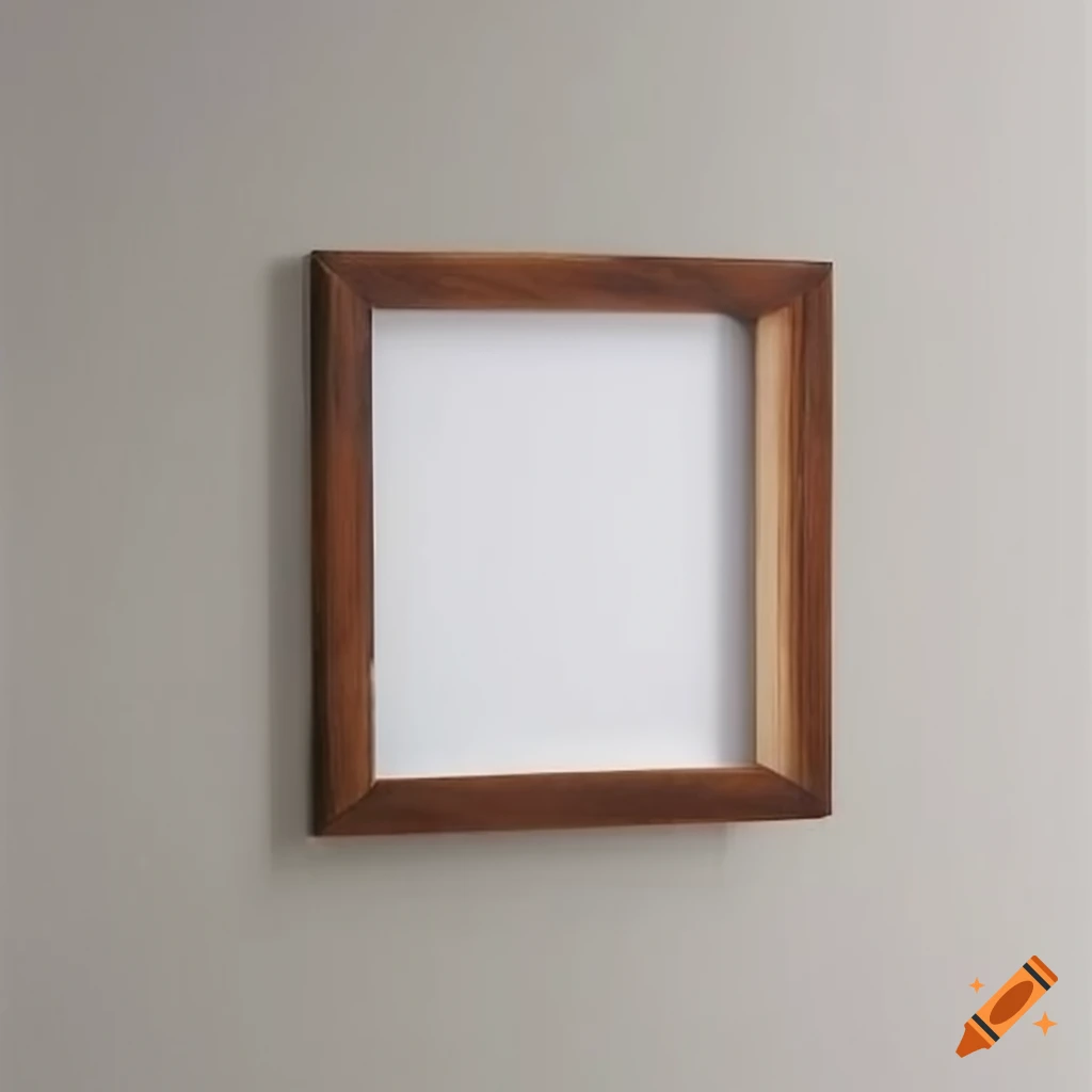 Wood frame hanging in bathroom on Craiyon