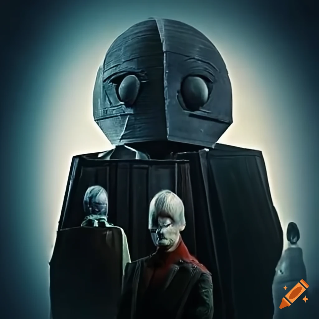 scene from 1960s Doctor Who: The Faceless Ones