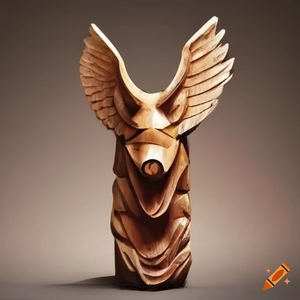 carved pig in stave style