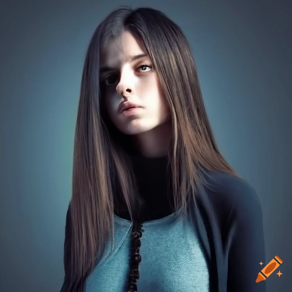 stylish female model in a black sweater