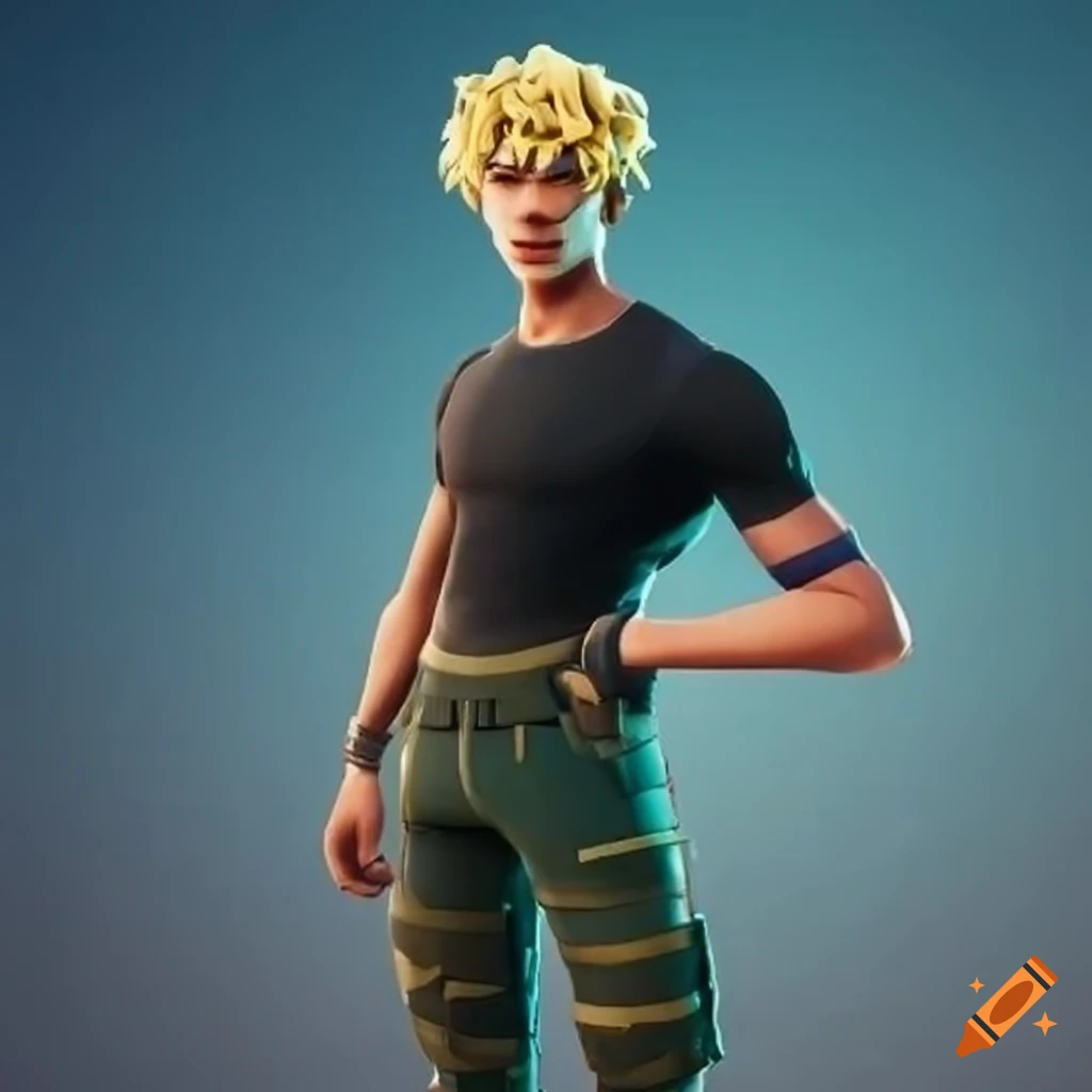 Male Fortnite Character With Blonde Curly Hair 6617
