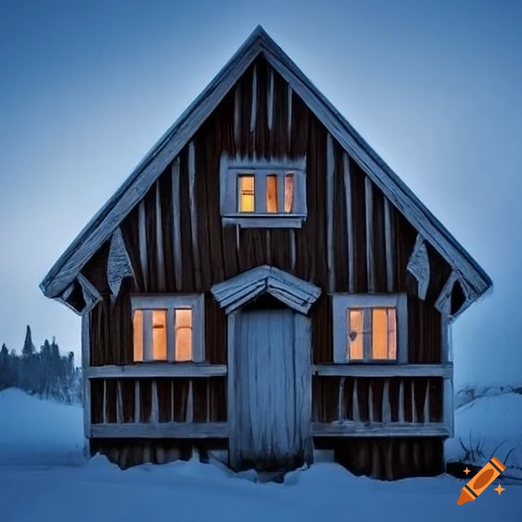 image of architectural carving on a cabin