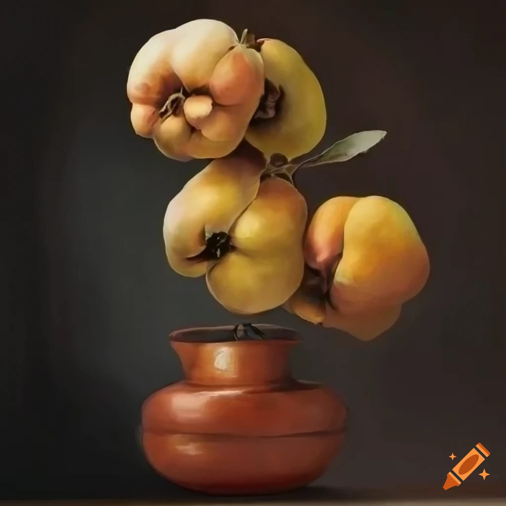 exhibition of potted quince trees