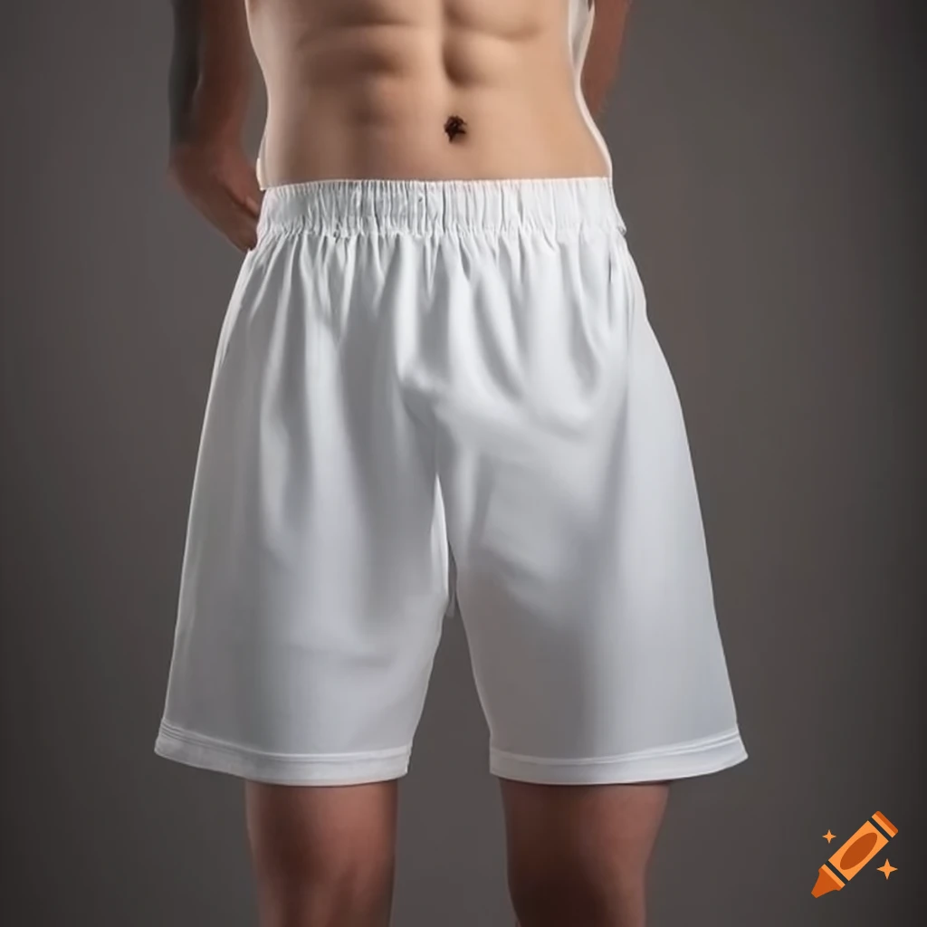 Men's white shorts on Craiyon