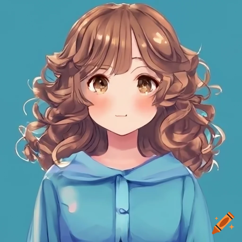 profile picture of a cute anime girl with brown hair