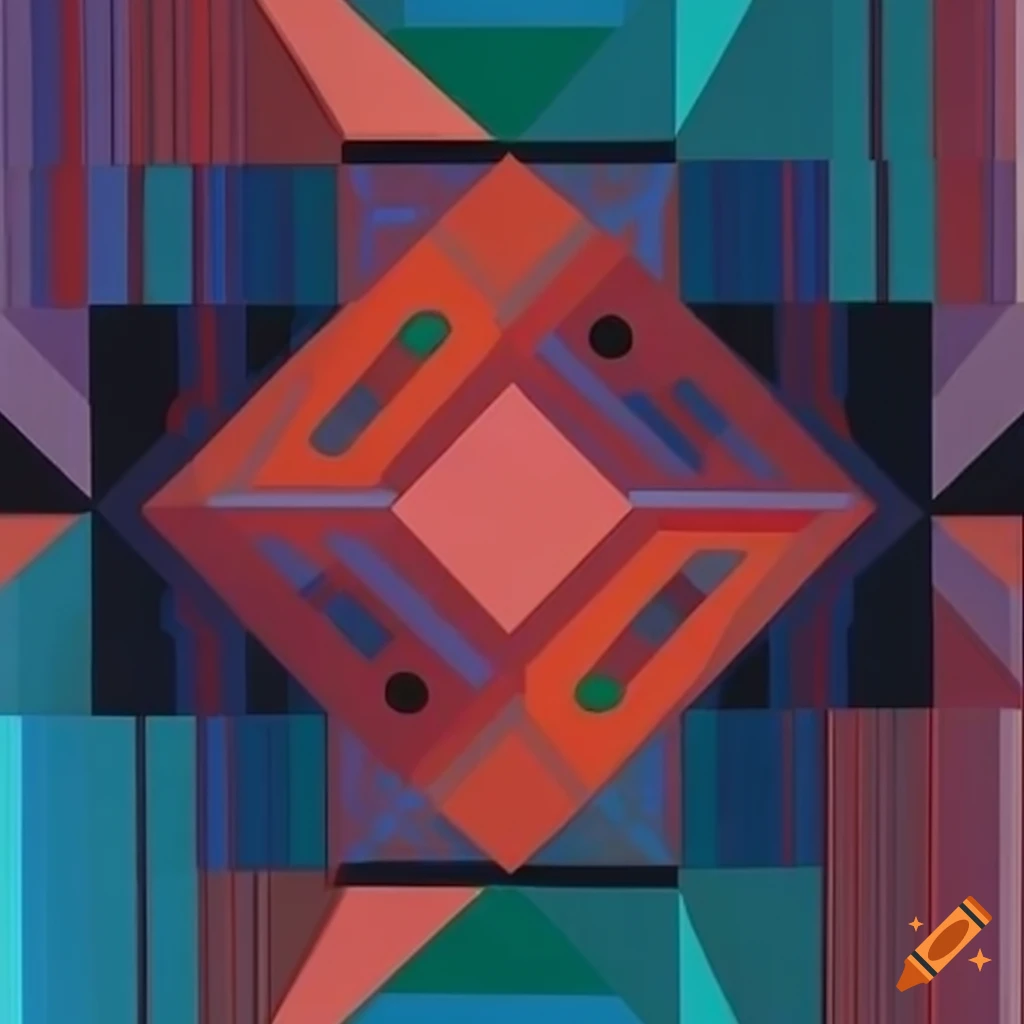Geometric surrealist artwork by victor vasarely on Craiyon