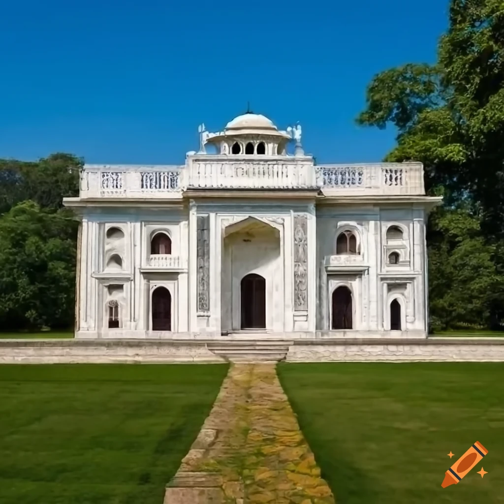 Full Frontal Elevation Of Mughal Mahal White House Whitemarsh Lynnewood On Craiyon 3855