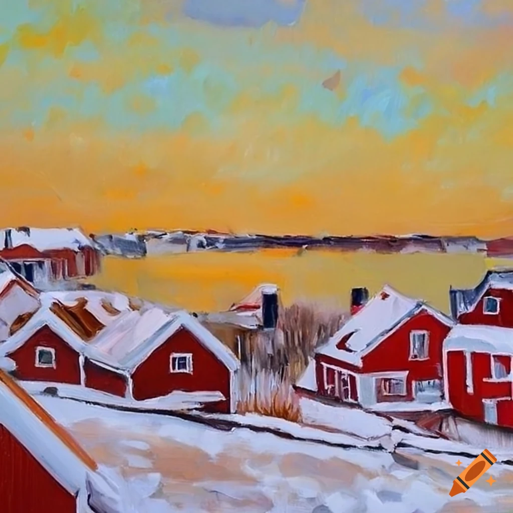 Colorful Town In Norway Style Painting On Craiyon Colorful Town In Norway Style Painting On Craiyon