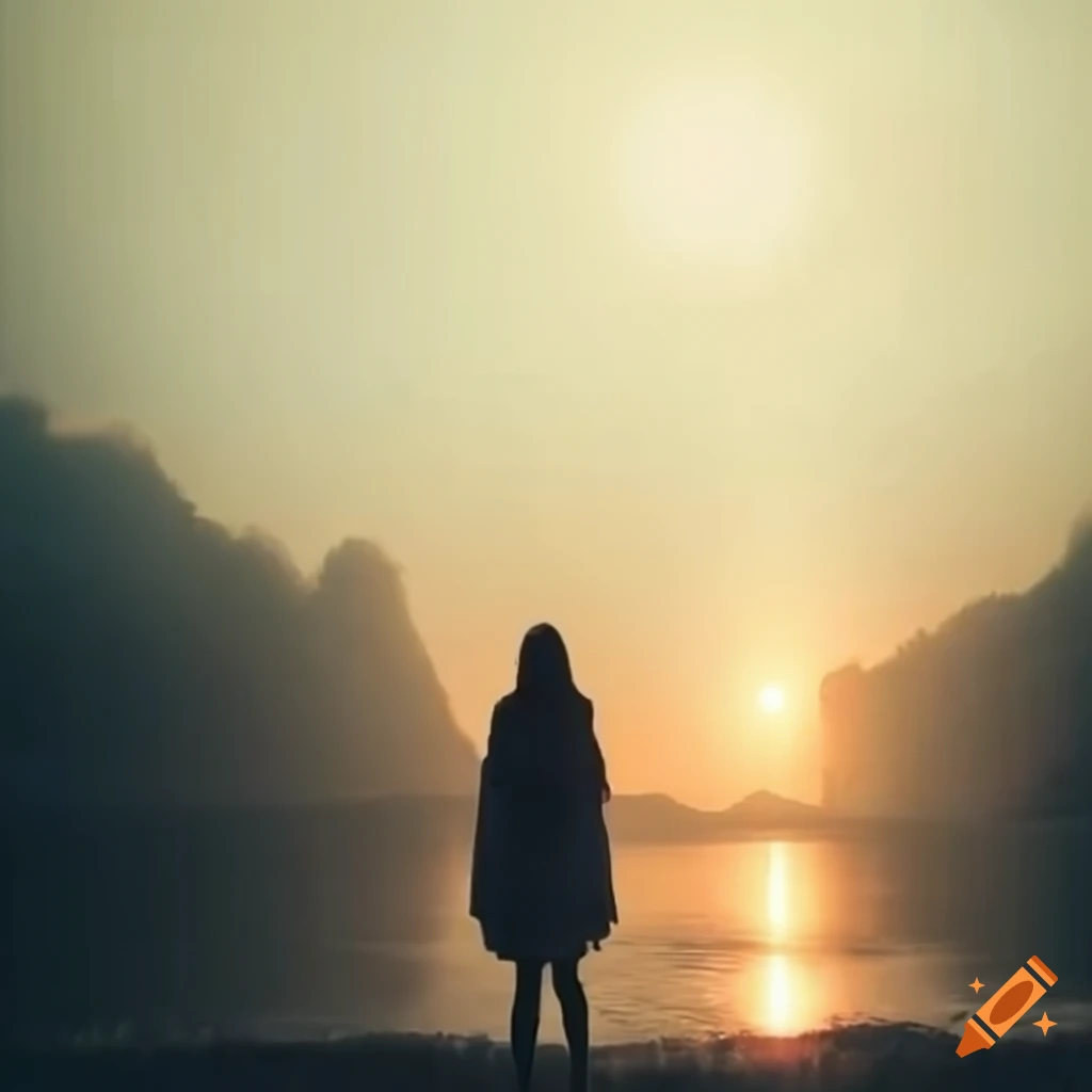woman enjoying the river view