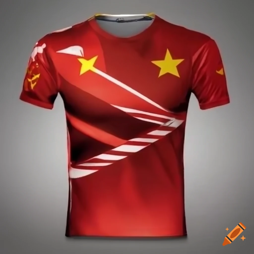 China esports jersey with flag design on Craiyon
