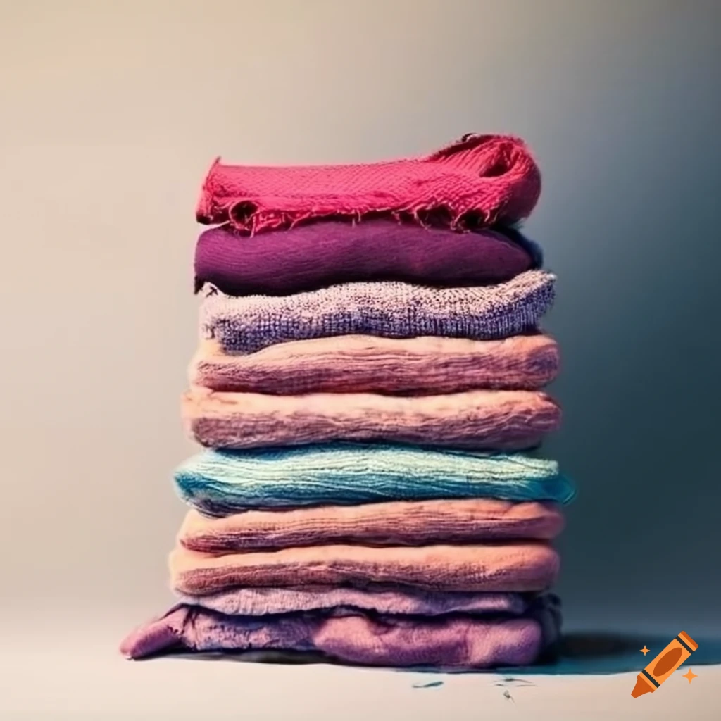 pile of colorful textiles