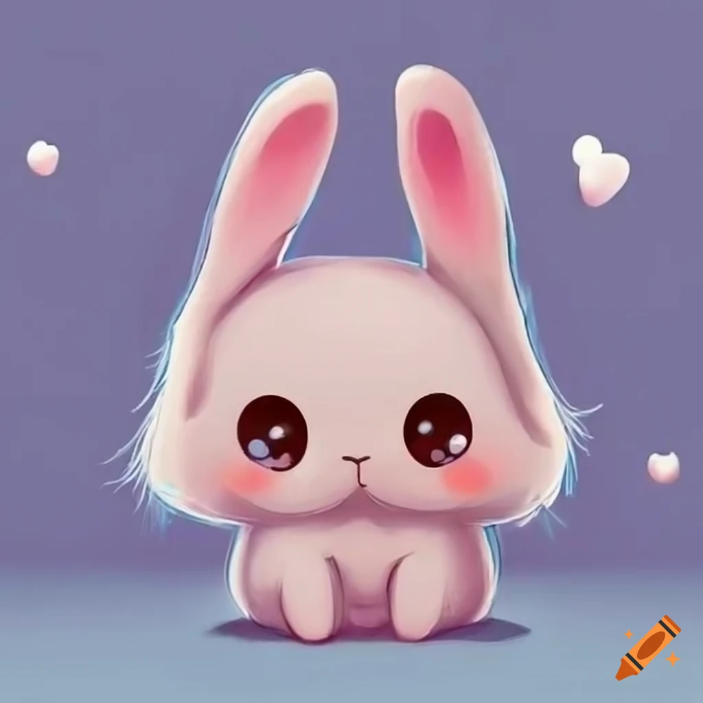 Adorable kawaii bunny