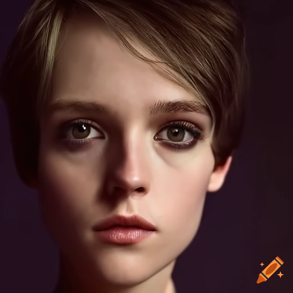 close-up portrait of a stunning androgynous person