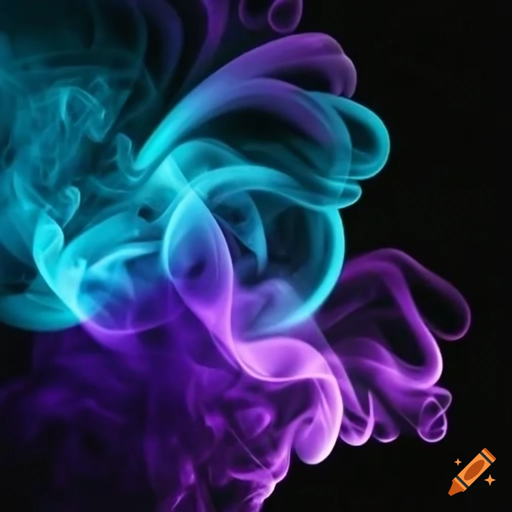 mystic logo design with colorful smoke
