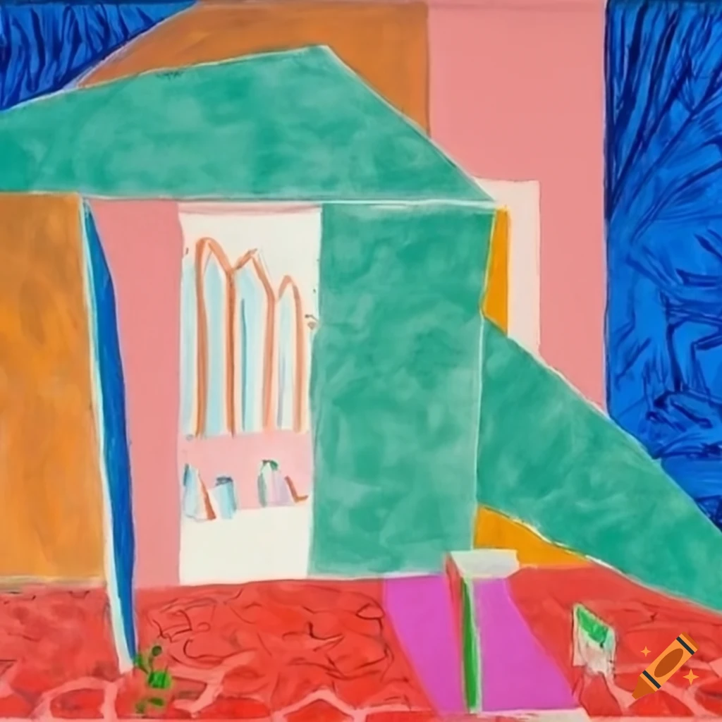 sculpture combining elements of Picasso and Hockney