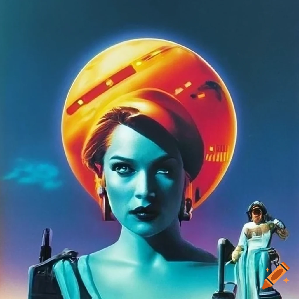 retro movie poster with Amazon Prime theme
