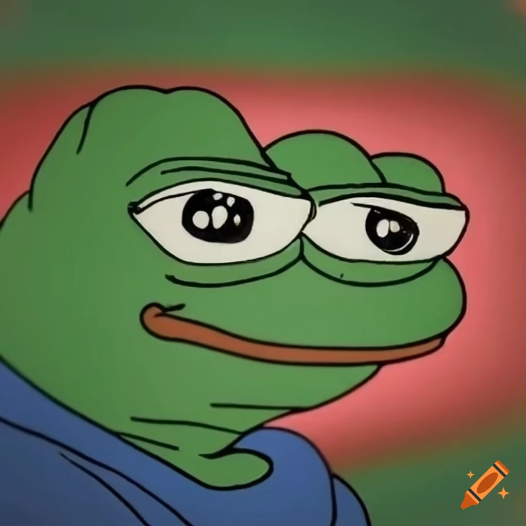 Pepe frog meme on Craiyon