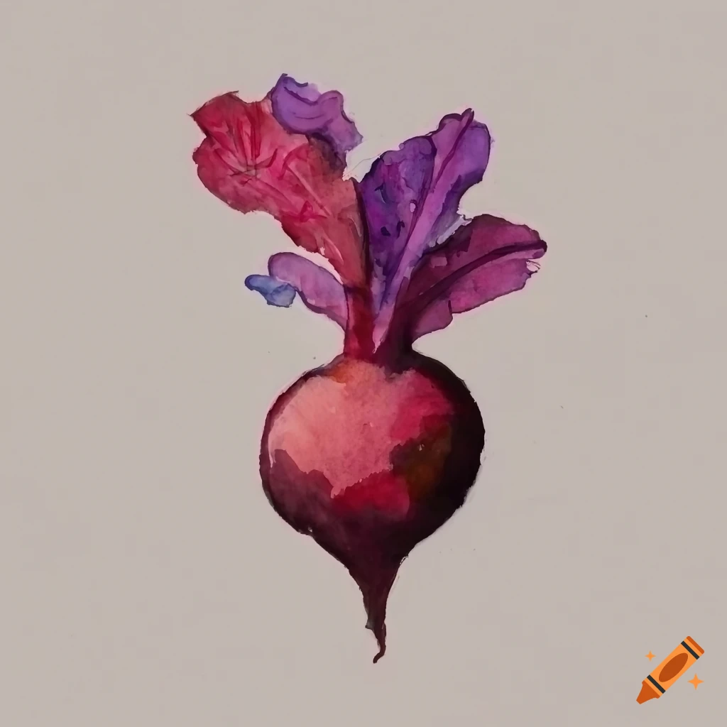 watercolor-painting-of-a-beetroot-on-craiyon