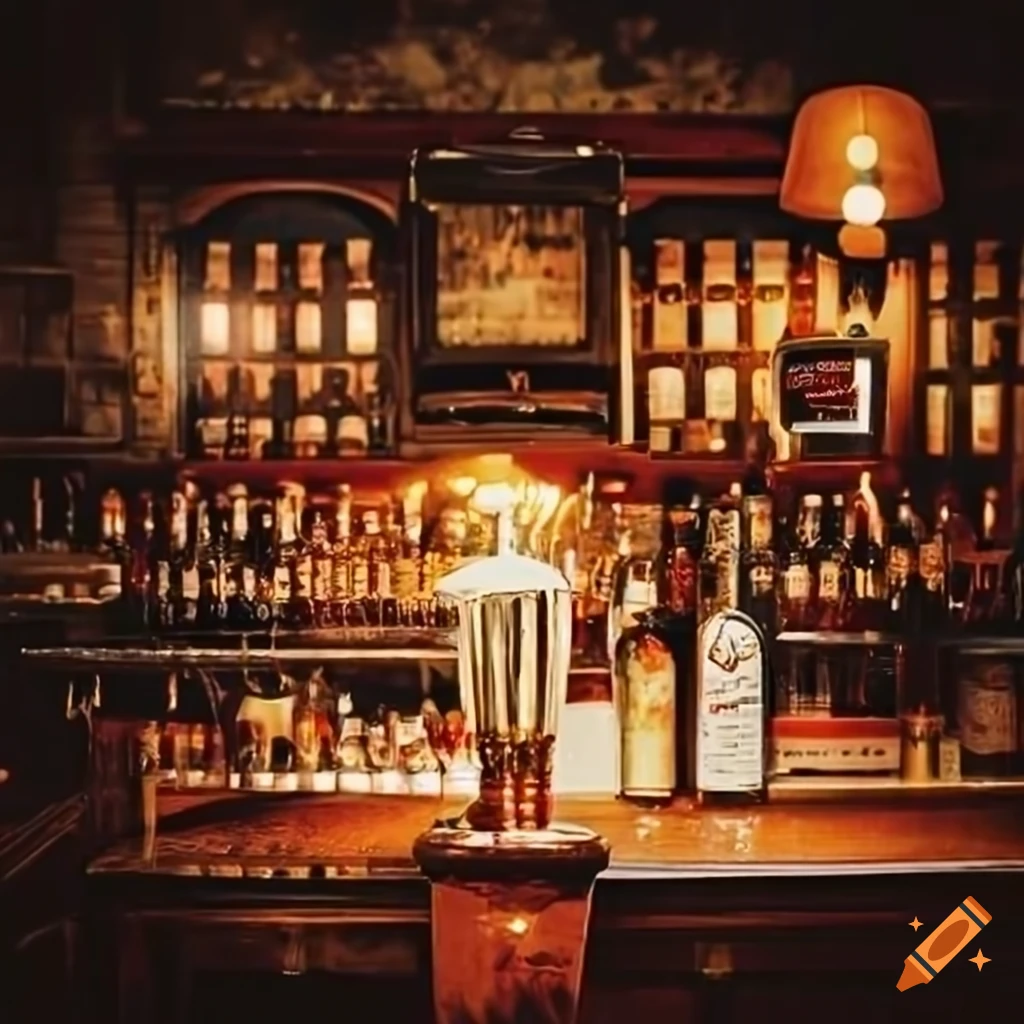 vintage bar interior