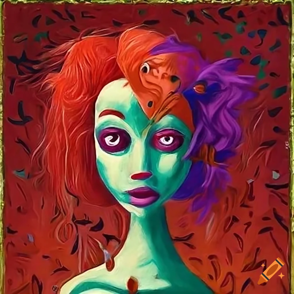 art-deco-painting-of-jessica-chastain-in-a-full-figure-composition-with