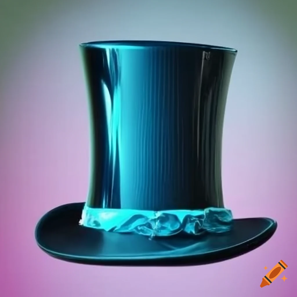 Black plastic top hat