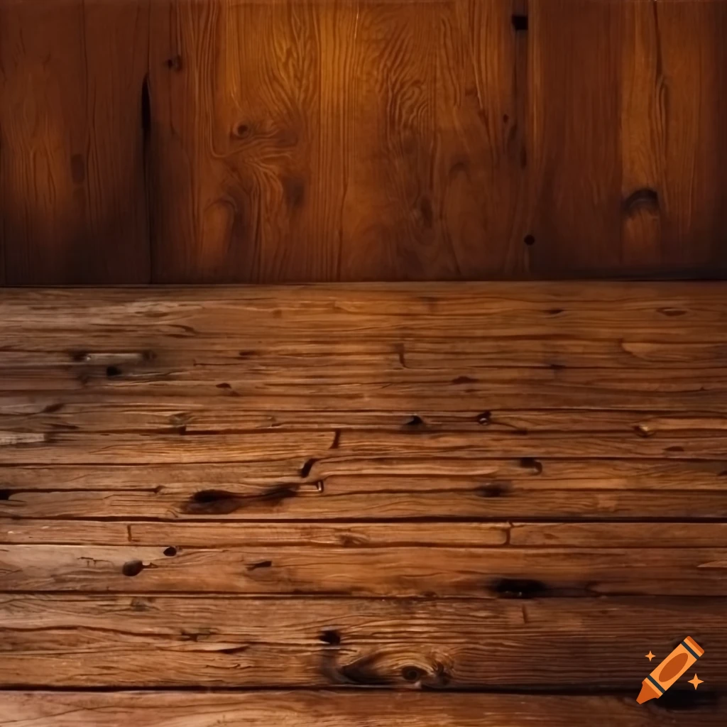close-up of old wooden flooring
