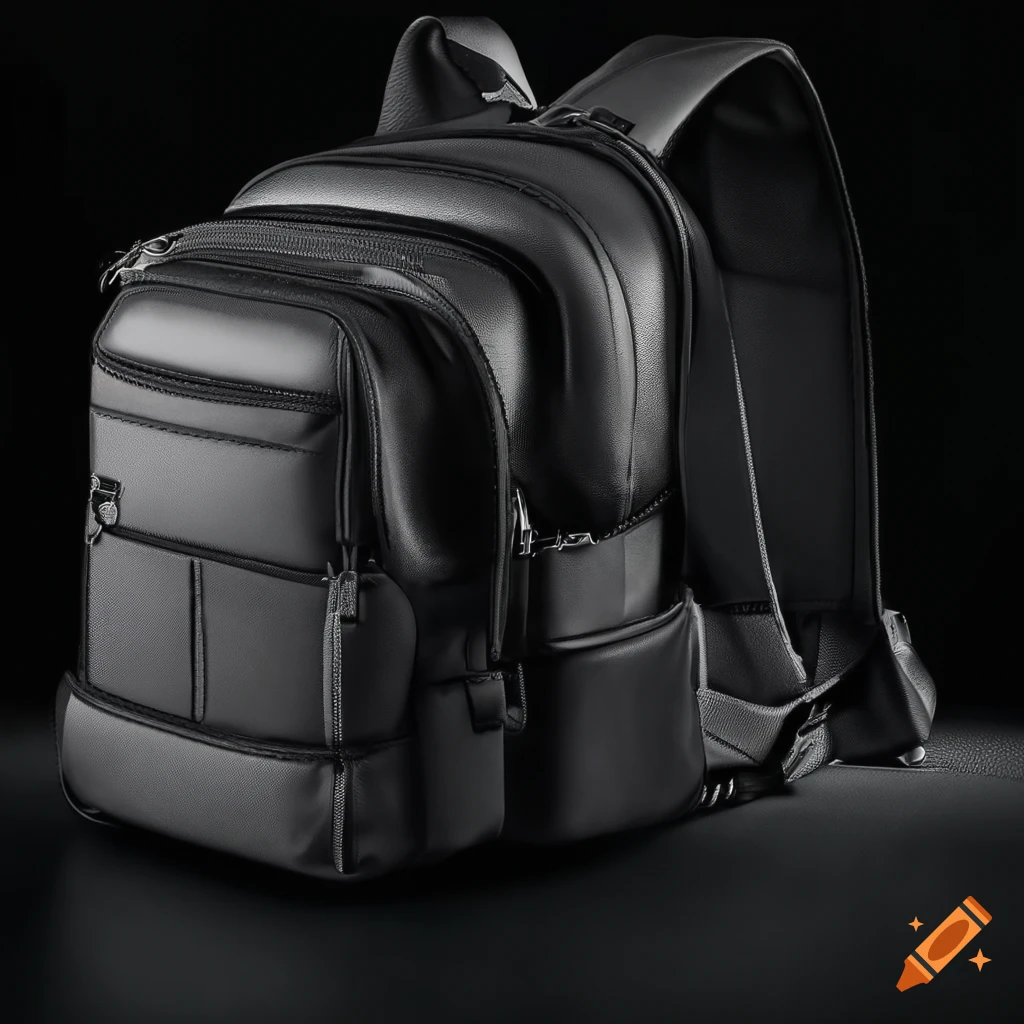 Collection of three backpacks in different sizes on Craiyon