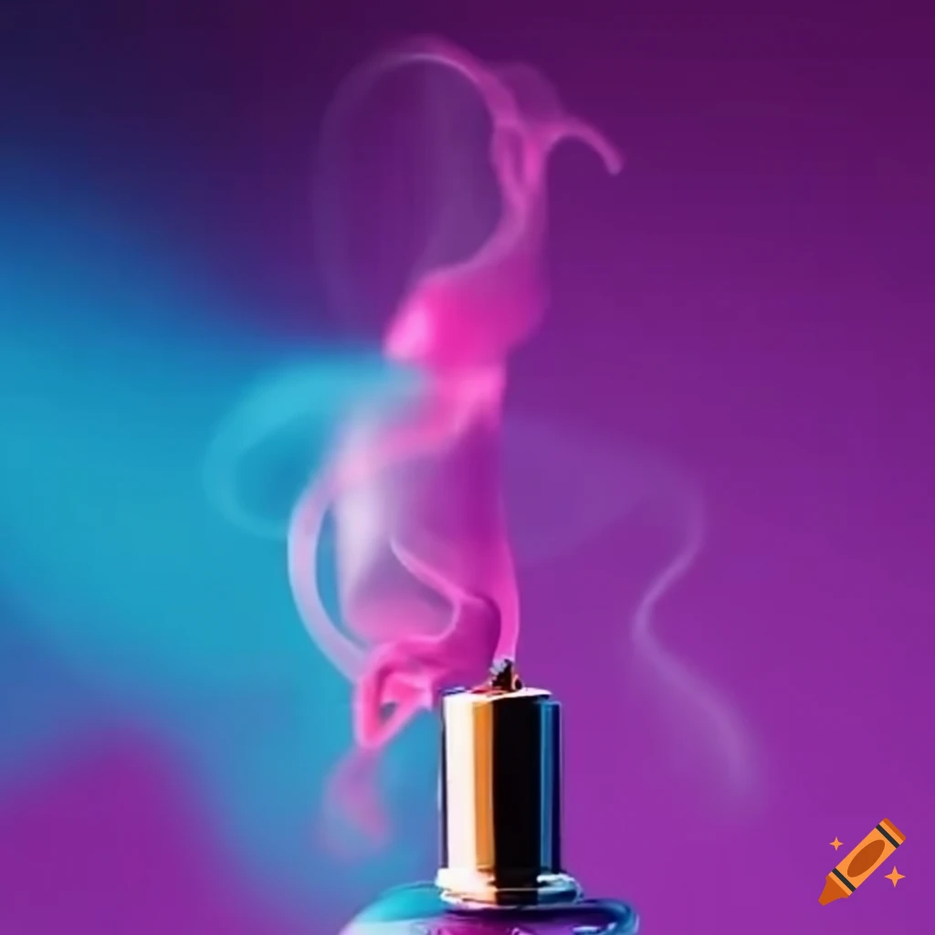 Spraying Perfume From A Bottle On Craiyon