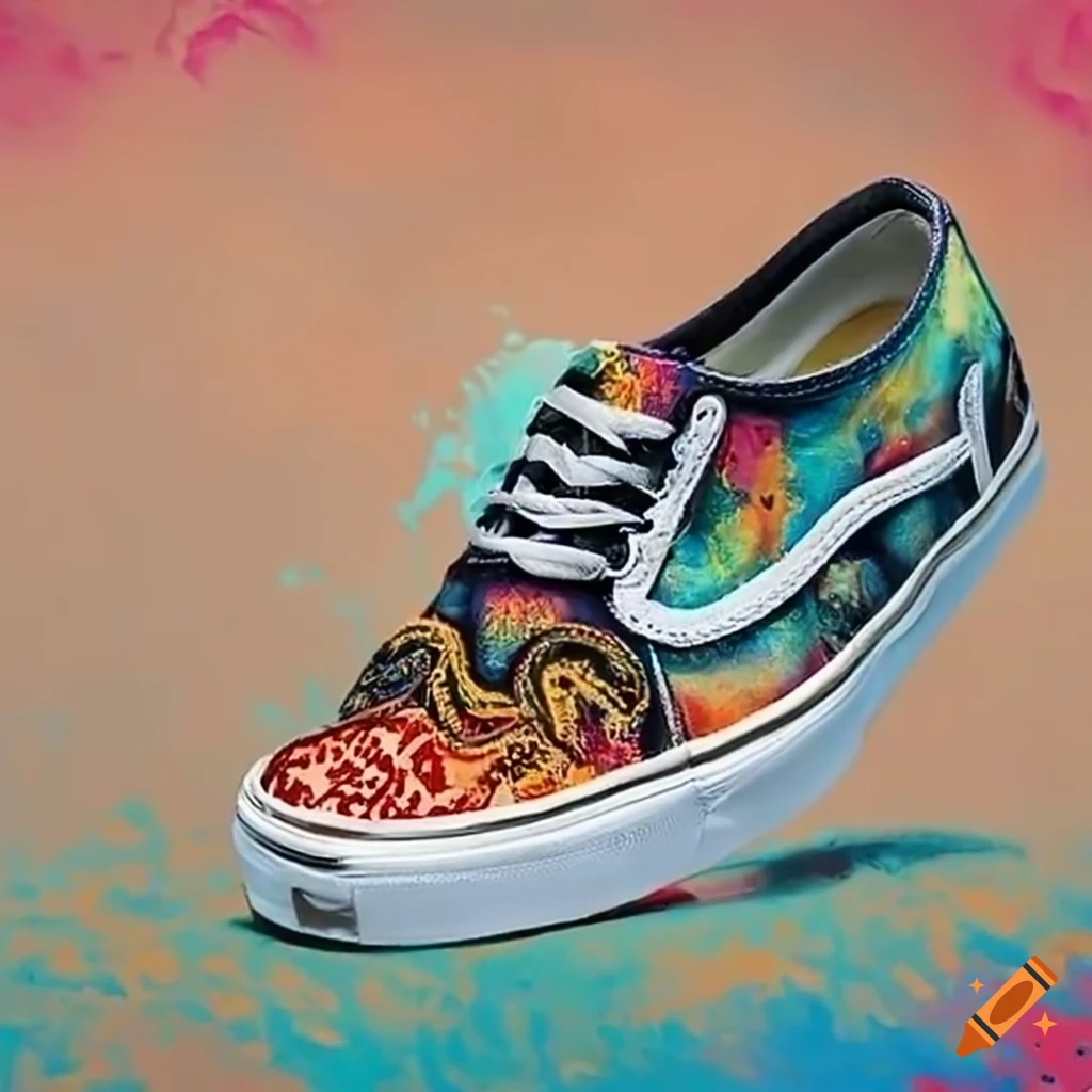 Colorful vans sneakers with octopus design on Craiyon