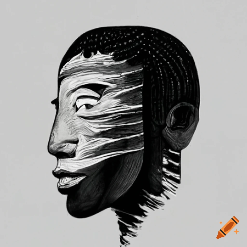 Black and white rap album cover on Craiyon