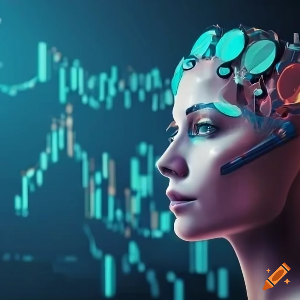 stock market and AI illustration