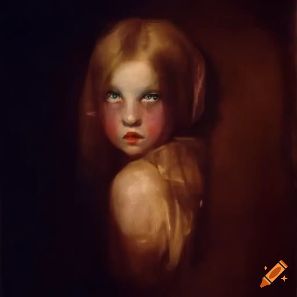 portrait paintings of young women with soft colors