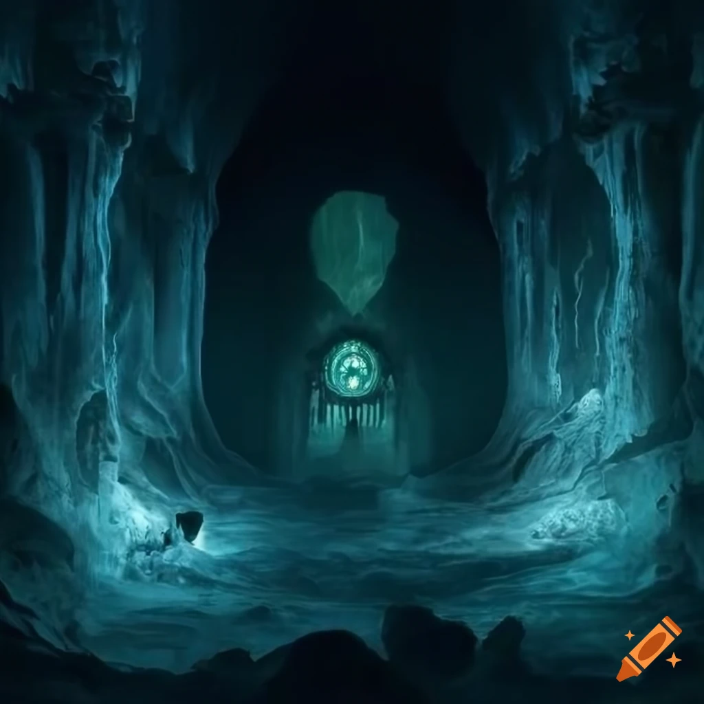 image of an ancient necropolis in a cave