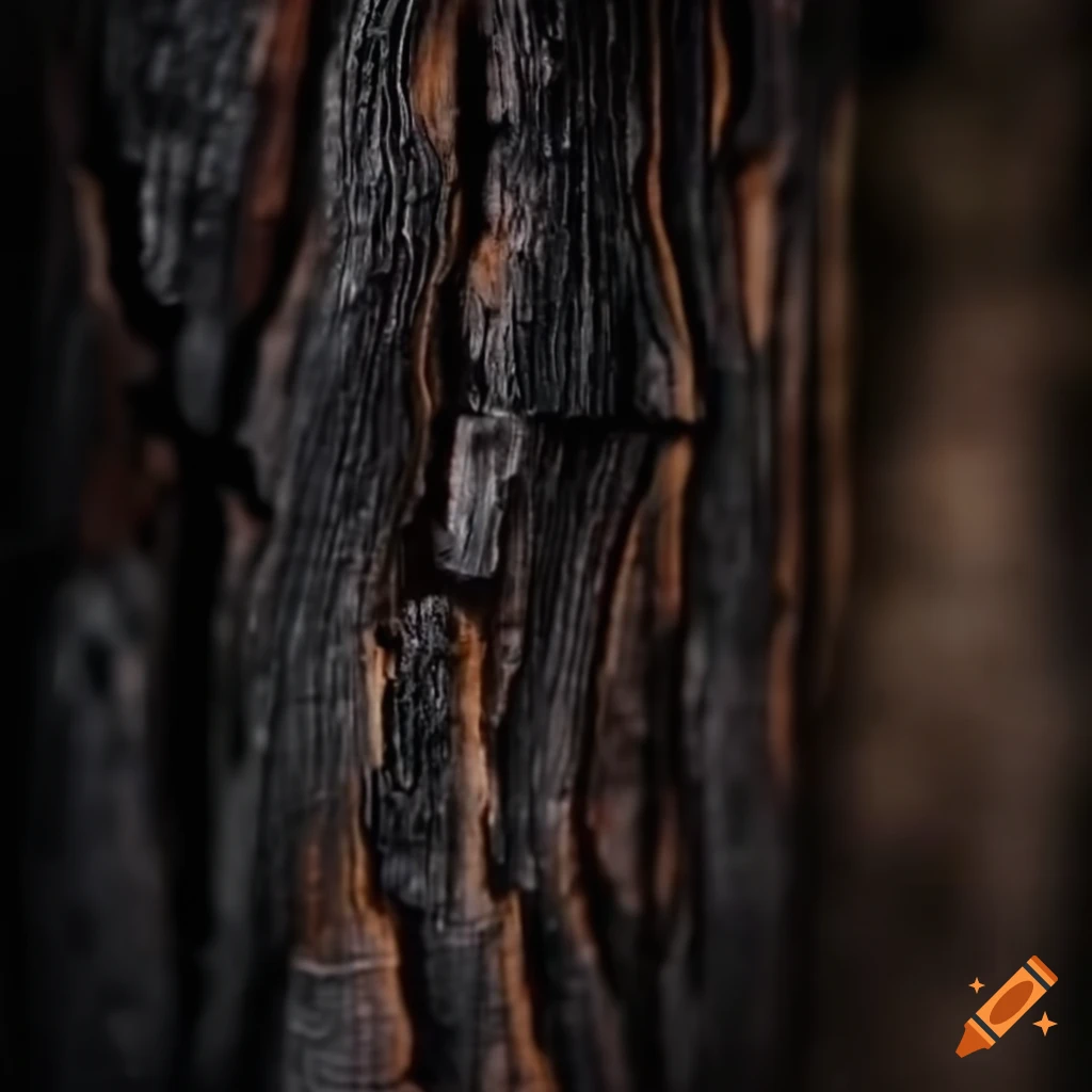 Abstract image of burnt wood texture