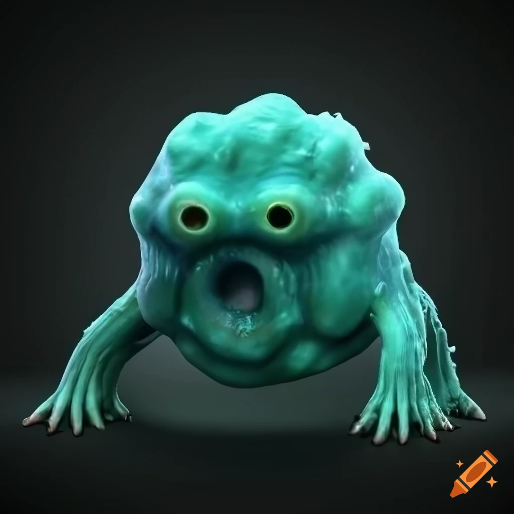 3d Model Of A Sludge Monster On Craiyon