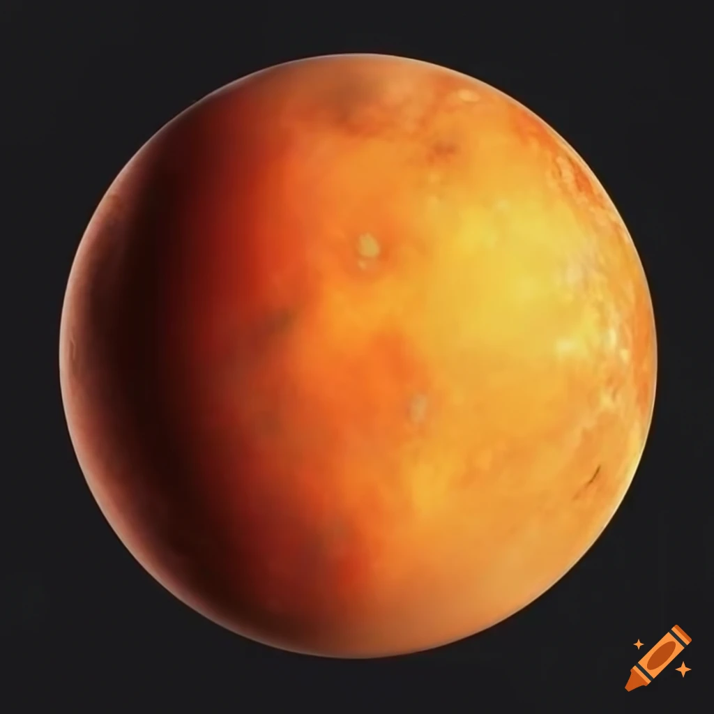 image of an orange planet