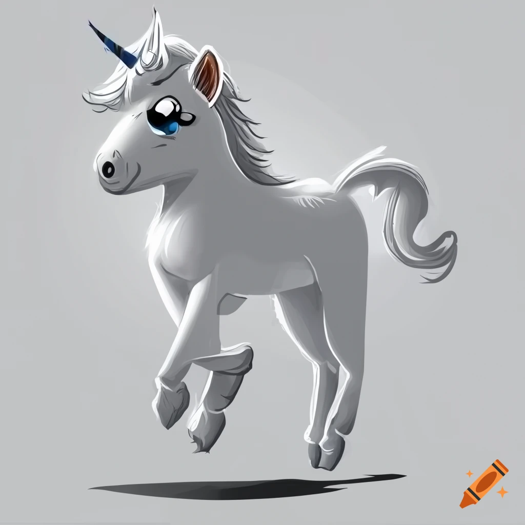 Unicorn elf mythical creature tattoo drawing horse' Sticker | Spreadshirt