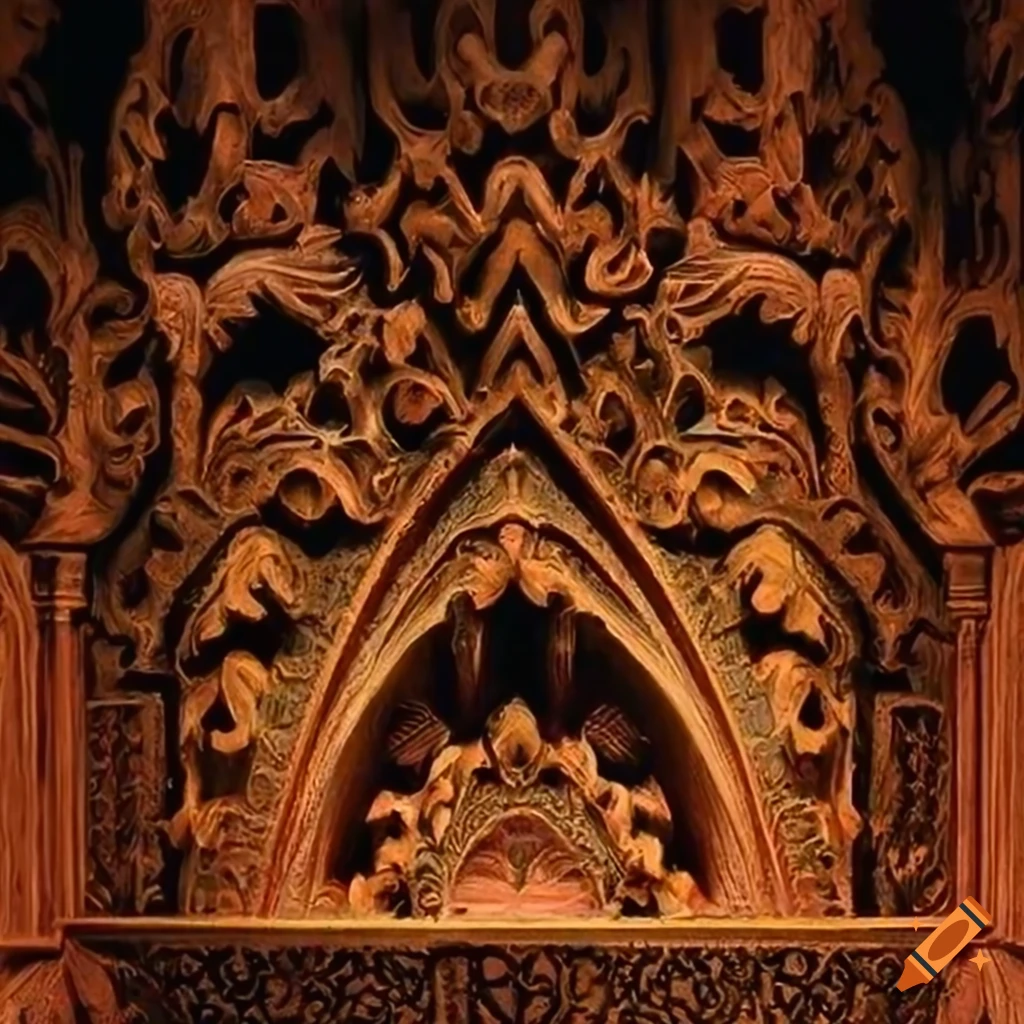 detailed carving with Magma motif