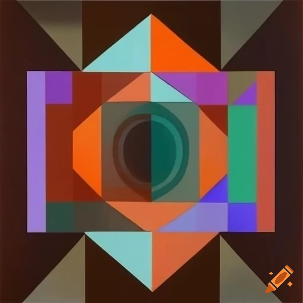 Victor Vasarely's surreal geometric artwork