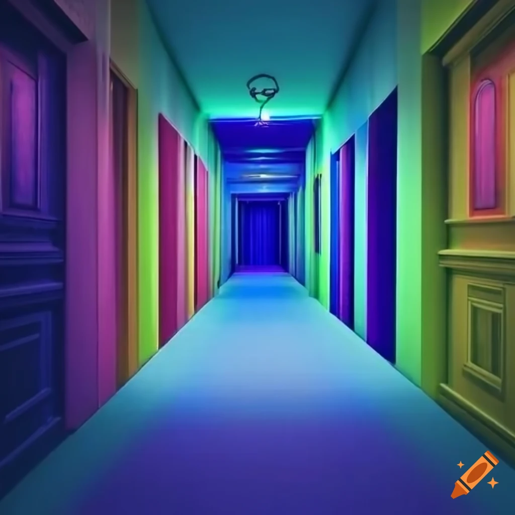 Colorful hallway