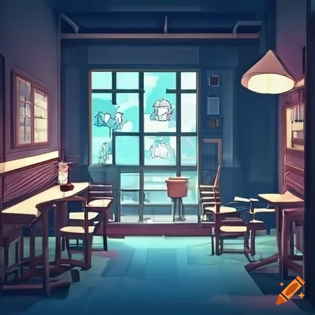 Anime Cafe Background Images, HD Pictures and Wallpaper For Free Download |  Pngtree