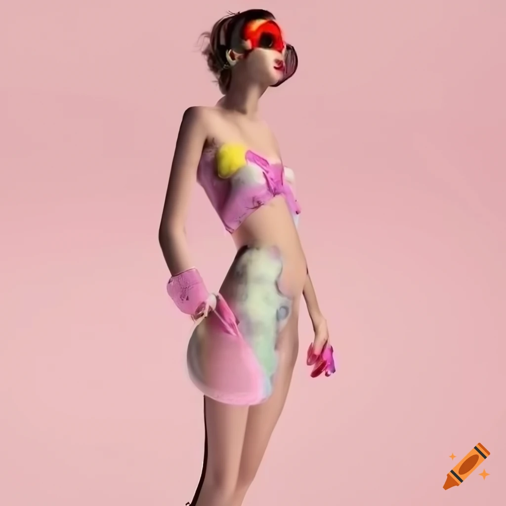 high fashion photography of a chic French model