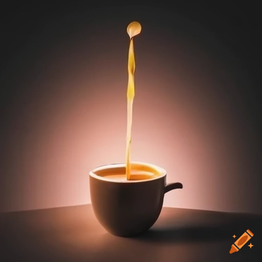 elegant cup of cappuccino