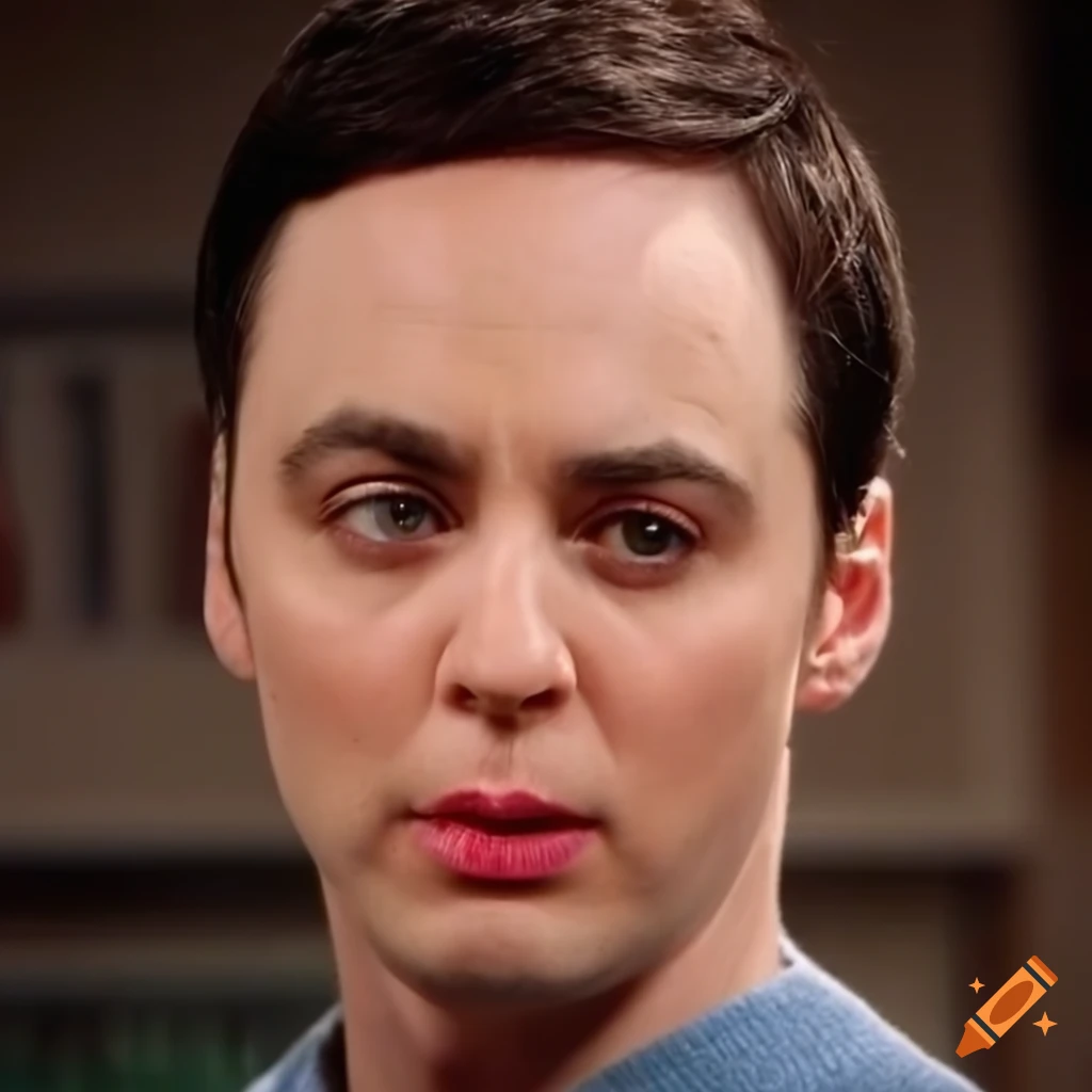 Sheldon cooper from a tv show sleeping in mud on Craiyon